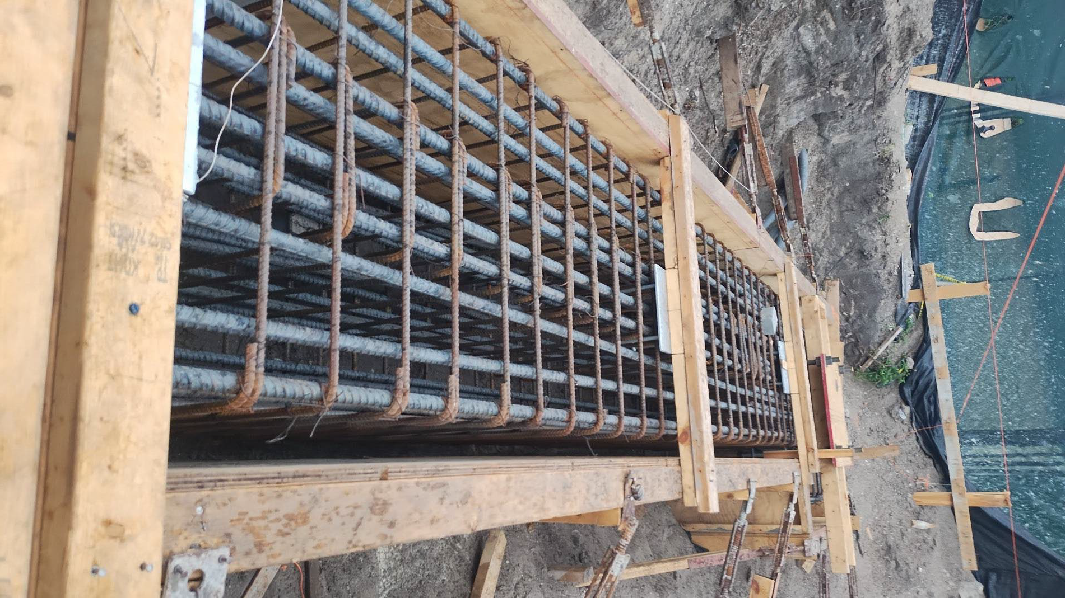 Photo of Formed Grade Beams on a Clearwater construction site 