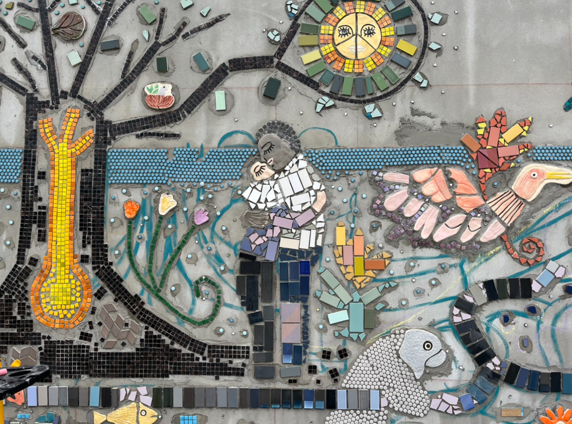 couple in the mosaic