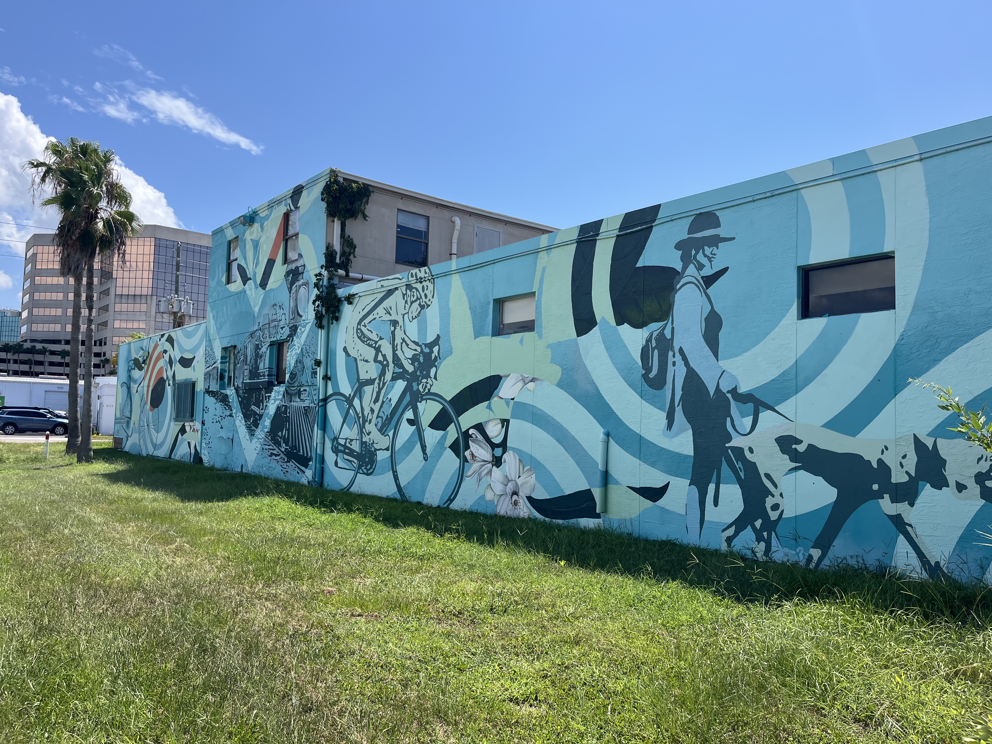 one hundred years before mural from the right view