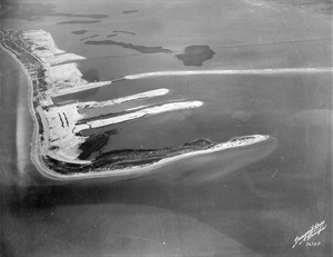 Black and White Aerial Photo Clearwater Beach