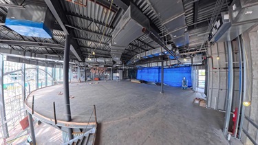 upper chambers of the new city hall under construction