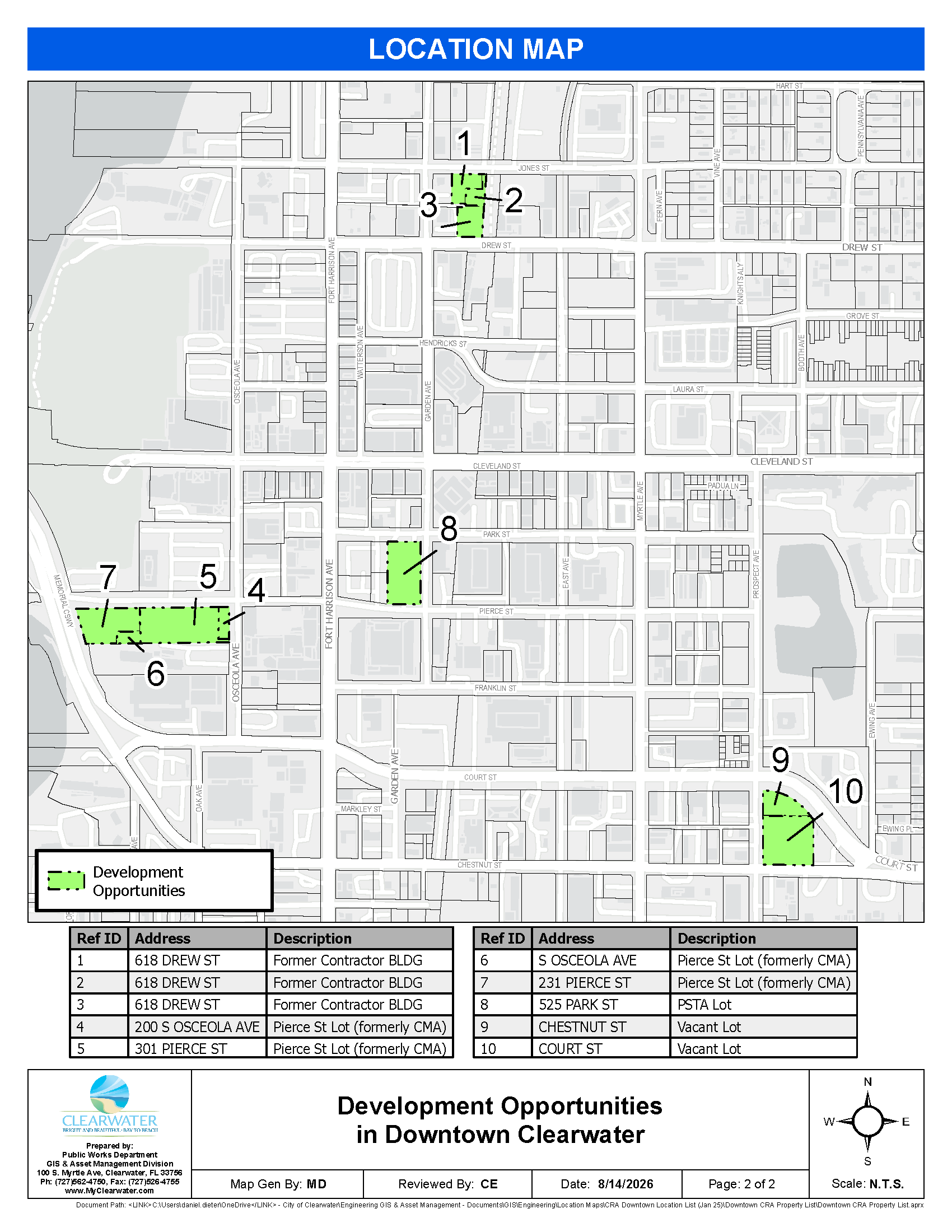 Development Opportunities in Downtown Clearwater Map.png
