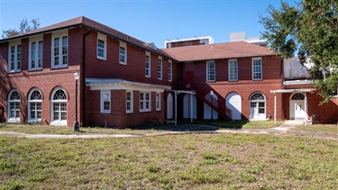 Red brick building exterior