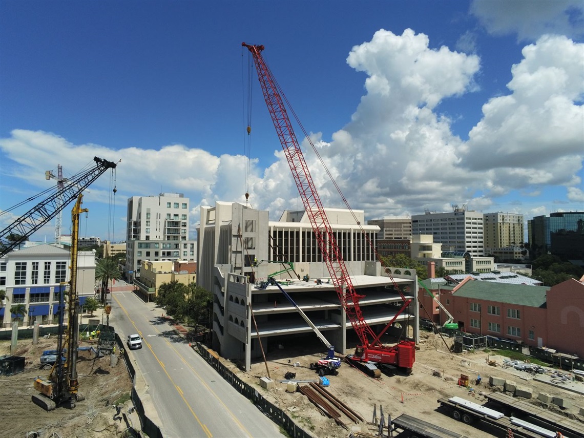 Osceola Garage construction