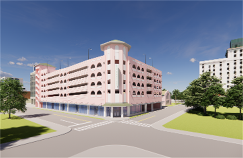 osceola parking garage rendering