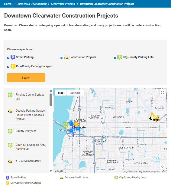 Downtown Clearwater construction projects