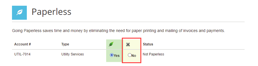 Paperless-turn off