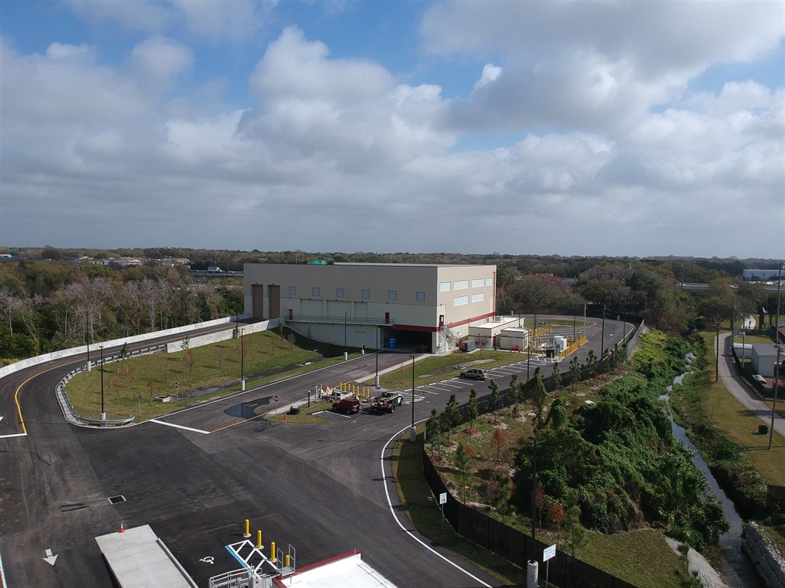 Solid Waste Transfer Station Drone Photo