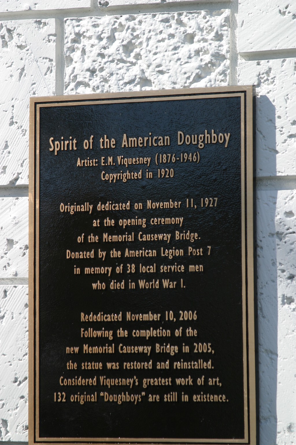 Doughboy and Sailor plaque