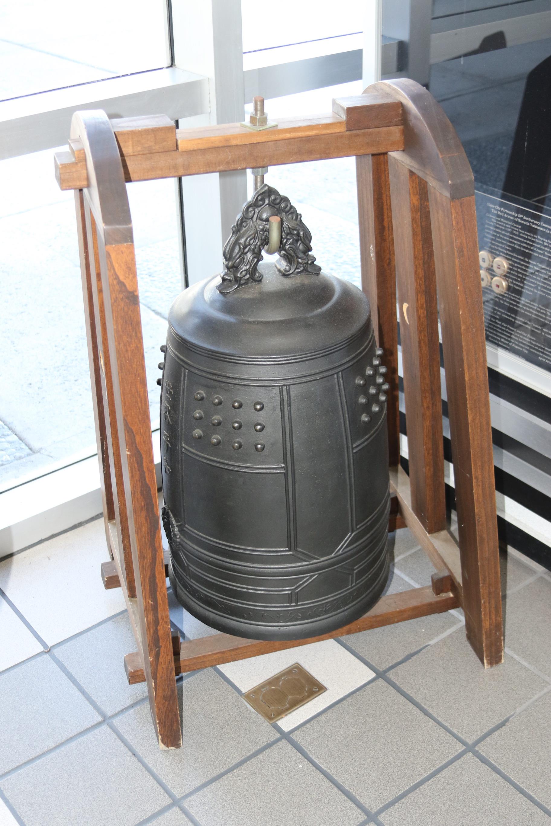 Photo of the bell gifted to the city of clearwater by our sister city nagano japan