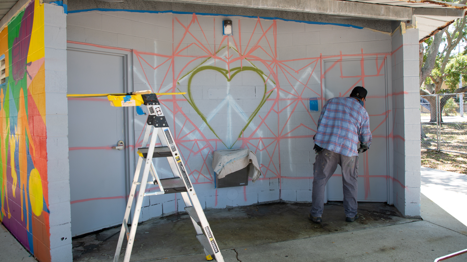 PLAY, LEARN, GROW mural