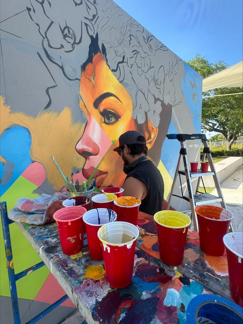 mural being painted
