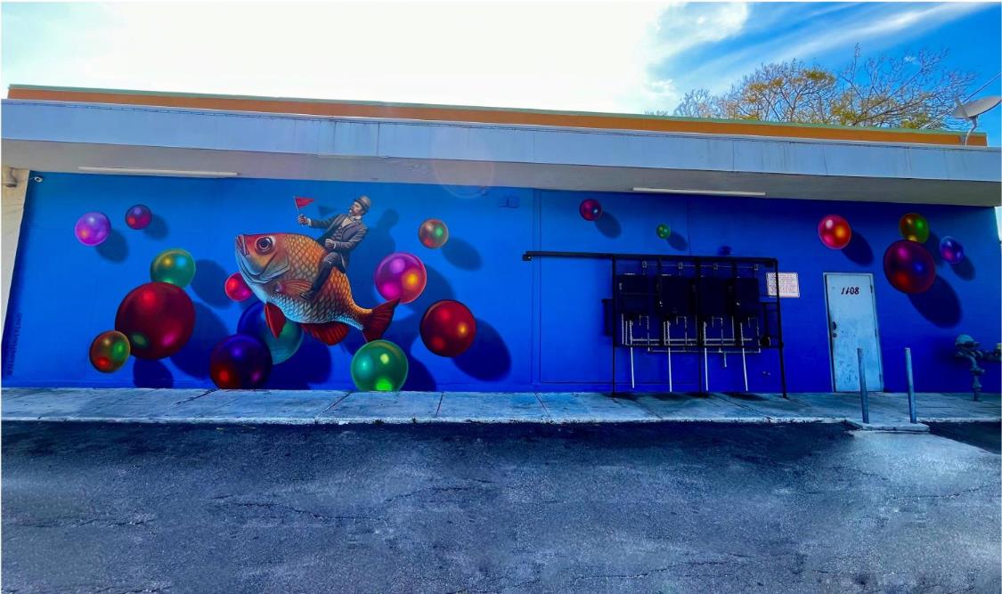 Image of Senor Bubble mural