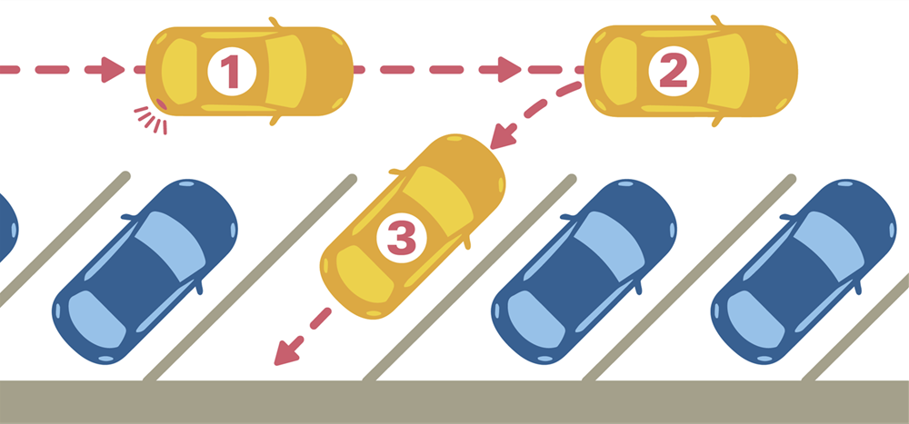 Reverse-angled parking comes to the Downtown Gateway