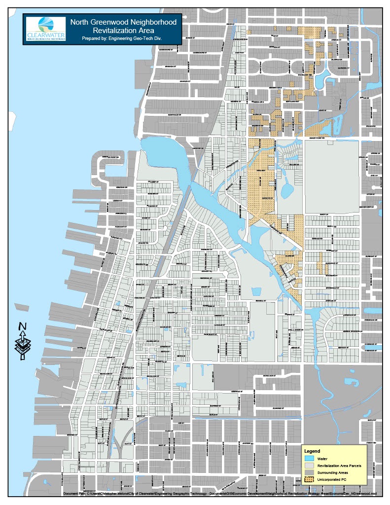 north greenwood map