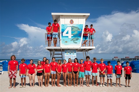 group lifeguard camp photo