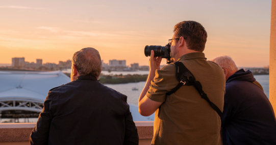 Sunset on the Roof at the Main Library