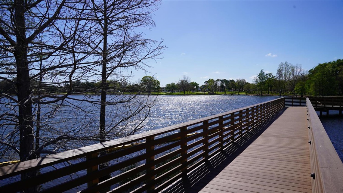 Crest Lake Park boardwalk