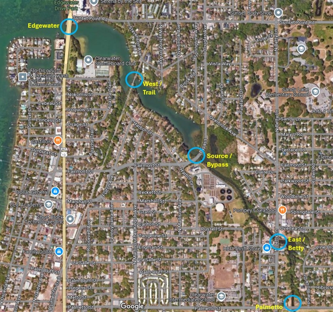 Marshall Street WRF Sampling Map, as of Sept. 5, 2024