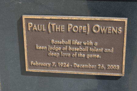 Image of Paul Owens Bust Placard