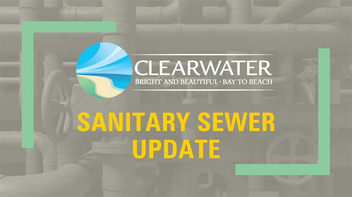 Title card saying SANITARY SEWER UPDATE.