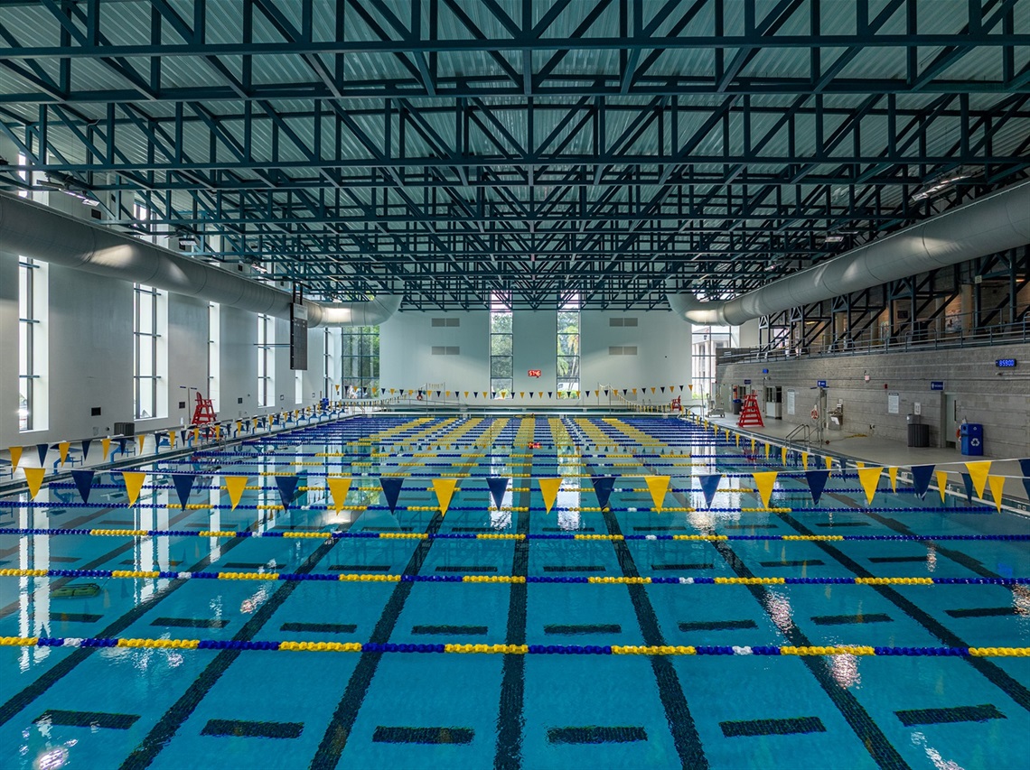 Indoor Olympic sized swimming pool